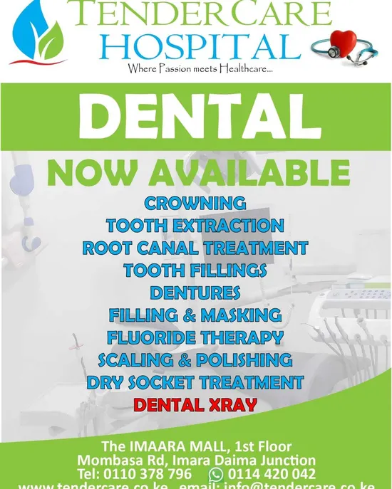 dental clinic, best dental clinics in nairobi kenya, tendercare, tendercare hospital, dentist in nairobi, Dental Clinic, Tendercare Hospital